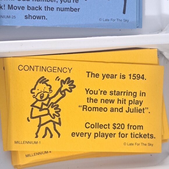 Millenniumopoly Board Game Good Condition Late for the Sky NO INSTRUCTIONS - Picture 5 of 13